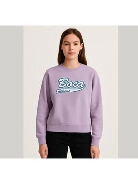 Vintage Boca Mauve Logo Crewneck Sweatshirt Size S